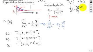 Transient conduction semi infinite media F18