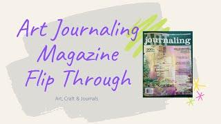 Art Journaling Magazine Flip Through