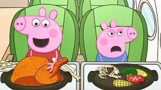 Heo peppa ăn gà nướng #asmr #peppapig #mukbang