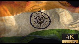 4K UHD India Vintage Flag Free Independence Day Video, No copyright videos, FREE Tiranga Videos