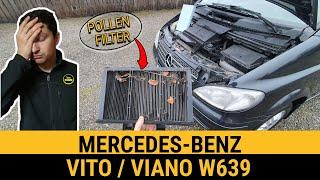 How to Replace Pollen Filter on Mercedes Benz Vito & Viano W639 | Cabin Filter Location Guide