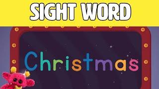 CHRISTMAS - Let's Learn the Sight Word CHRISTMAS with Hubble the Alien! | Nimalz Kidz!