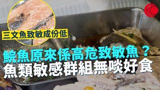 一線搜查｜鯇魚原來係高危致敏魚？魚類敏感群組無啖好食？三文魚呑拿魚致敏成份低 中大公佈魚類致敏階梯 助小朋友吸收必須營養｜572集｜有線新聞 簡采恩 黎美萱｜HOY TV 77台