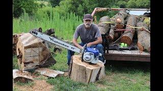 Un Boxing a cheap 105cc Chainsaw