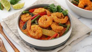 Thai Red Curry Prawn | Restaurant Style