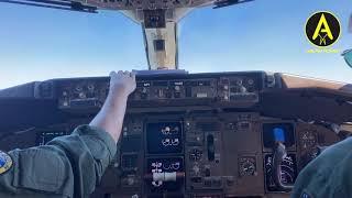 KC-767 take off and initial climb