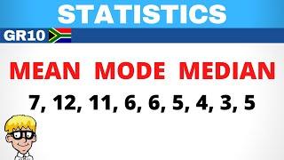 Statistics Grade 10: Mean, mode, median