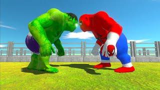 HULK GORO vs SPIDERMAN GORO - Who is Stronger? - Animal Revolt Battle Simulator