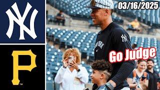 New York Yankees vs Pittsburgh Pirates Full Game Highlights (03/16/2025) | MLB Highlights 2025