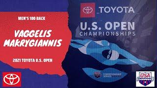 Vaggellis Makrygiannis Wins Men’s 100M Backstroke | 2021 Toyota U.S. Open Championships