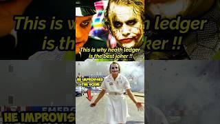 Heath Ledger improvised the hospital scene in Batman The Dark Knight