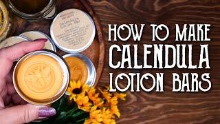 Bed, Bath & Broomsticks: How to Make Calendula Lotion Bars - Magical Skincare - Magical Crafting