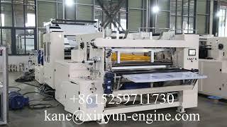 High speed 1350mm toilet paper maxi roll color printing rewinding machine