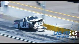 Jesse Iwuji goes for wild ride: NASCAR Gander Trucks qualifying at Las Vegas