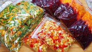 When I cook Soup in winter, I just add a Bag of Vegetables. Freezing vegetables for the winter