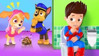 OMG! Spiderman Ryder.. Go To The Toilet Now! - Sad Story But Happy Ending | Paw Patrol 3D Animation