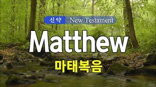 01 Matthew (마태복음) 영어성경 NIV 통독 낭송 / 영어 자막 / 전문 성우가 읽어주는 오디오 성경