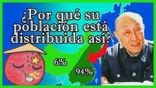 ¿Por qué el 94% de los CHINOS habita en el 43% de su territorio?  - El Mapa de Sebas