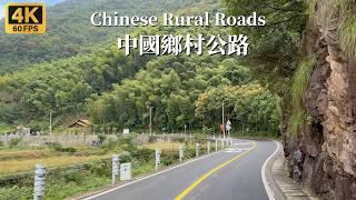 Drive on the rural road in eastern China - Shaoxing City, Zhejiang Province - 4K