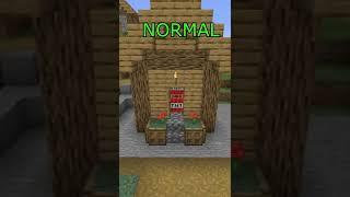 Minecraft NORMAL VS REALISTIC #shorts