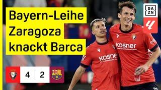 Zaragoza und Budimir glänzen beim Sechs-Tore-Festival: Osasuna - FC Barcelona | LaLiga | DAZN