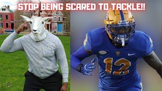 HOW TO NOT BE SCARED TO HIT IN FOOTBALL | HOW TO TACKLE IN FOOTBALL