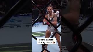 Luana Santos’ victory dance  #UFCDenver