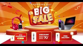 discount sale promotion event horizontal banner template design