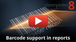 Chromatography Reporting with Barcodes - reduce data entry and eliminate human error