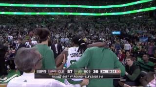 J.R. Smith ejection flagrant 2 strikes Jae Crowder: Cleveland Cavaliers at Boston Celtics