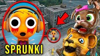 Drone Catches HORROR SPRUNKI In a CITY...