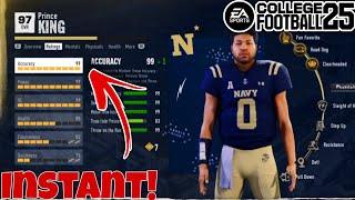 How to INSTANTLY become a 99 Overall Player in Road to Glory for College Football 25! (XP Glitch)