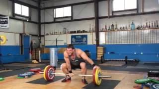 Dmitry Klokov one arm 220 lbs) (100 kg) snatch :o