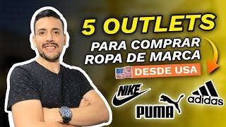 5 OUTLETS AMERICANOS para COMPRAR ROPA de MARCA MUY BARATA 