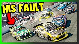 GLITCH CAUSES A MASSIVE CRASH // NASCAR '15 Career Ep. 29