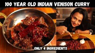 JUNGLI MAAS - INDIAN VENISON CURRY | FOUR Ingredient 100 YEAR OLD Recipe Game Meat Recipe Deer Meat