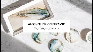 Alcohol Inks on Ceramics with Michelle Lynn Art