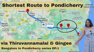 NH77 Roadtrip | Bangalore to Puducherry via Tiruvannamalai & Gingee #bangalore #pondicherry #vlog