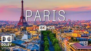 PARIS 8K Video HDR With Soft Piano Music - 60 FPS - 8K Nature Film