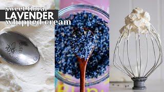 Lavender Whipped Cream | Floral Infused Whipped Cream for lattes and baked goods