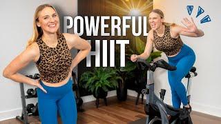 30 min POWERFUL HIIT Indoor Cycling Workout