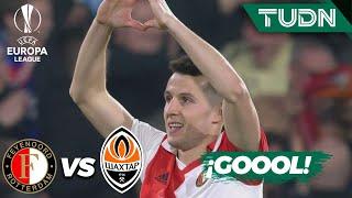 ¡Golazo! Idrissi le pega y Santi asiste | Feyenoord 4-0 Shakhtar | UEFA Europa League 22/23 | TUDN