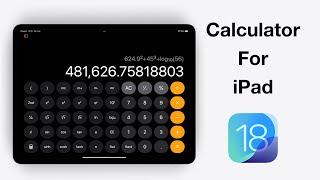 iPadOS Update: Calculator App for iPad