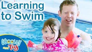 @WoollyandTigOfficial- Learning To Swim! | TV Show for Kids | Toy Spider