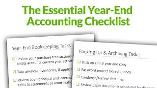 Jones & Roth - The Essential Year-End Accounting Checklist