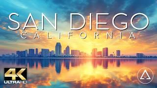 FLYING OVER SAN DIEGO 4K - CALIFORNIA DRONE FOOTAGE (ULTRA HD) - Beautiful Scenery Footage UHD