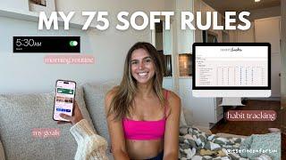 10 habits I'm tracking for 75 soft & how I'm tracking them