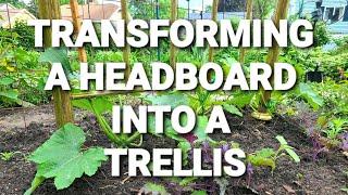 How To Make A Trellis For Your Garden Using Upcycled Materials