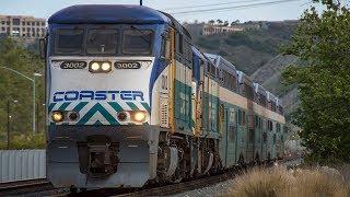 4K - Extreme Railfanning in San Diego: Amtrak, Coaster, Metrolink, & BNSF Trains in Early 2018