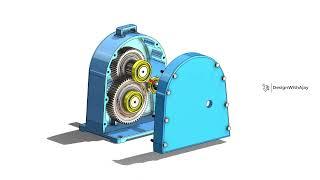 How to design a Reduction Spur Gear Box  ( Ratio 1:3) Link in description  #355 | Design with ajay |